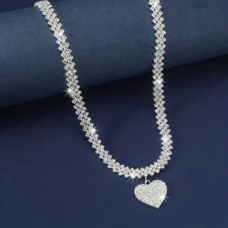 Zirconia Inlays - Double Tennis Necklace