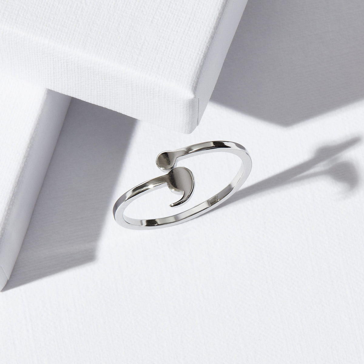 Slim Semicolon Ring - Empowerment Ring