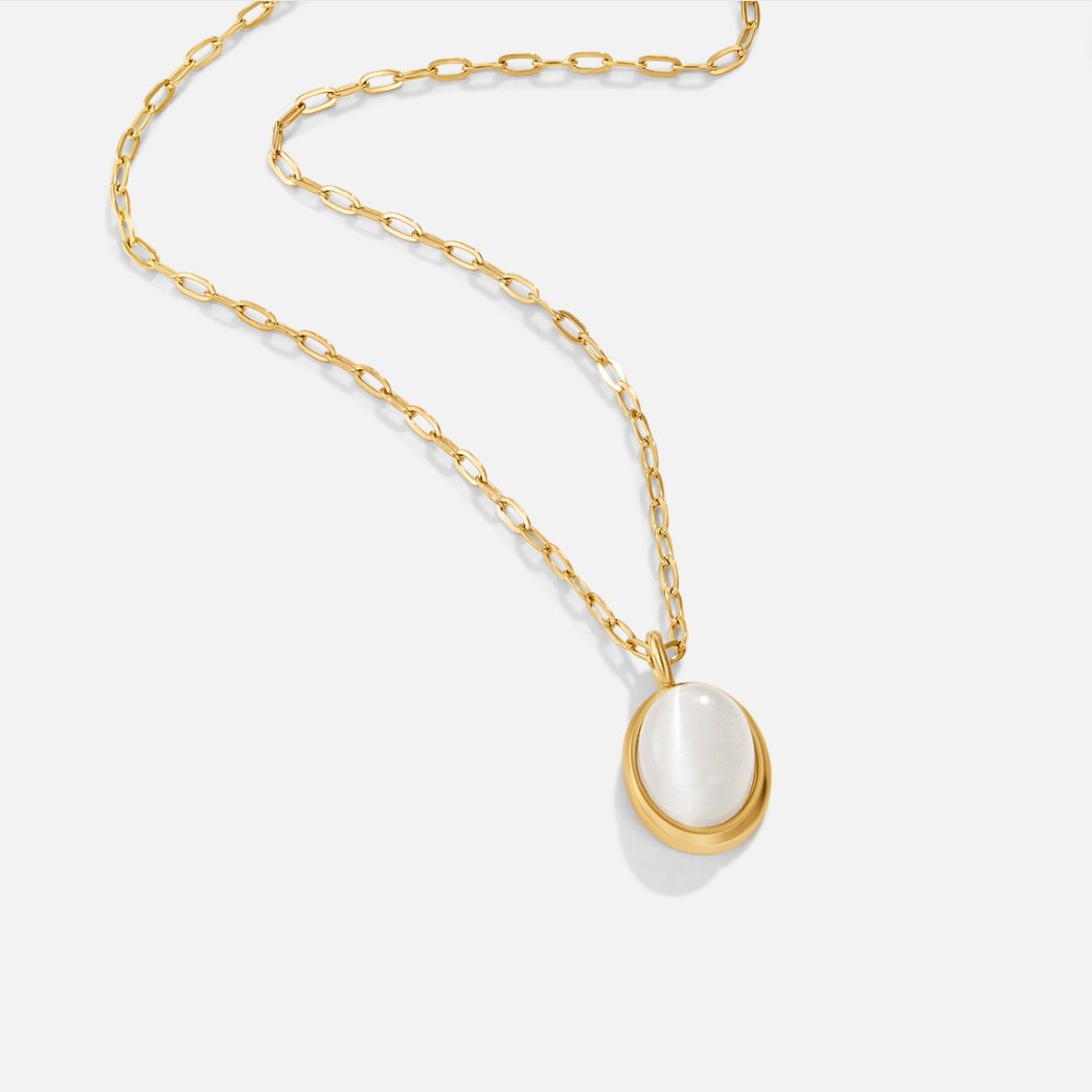 Ophelia – Necklace crafted from White Opal