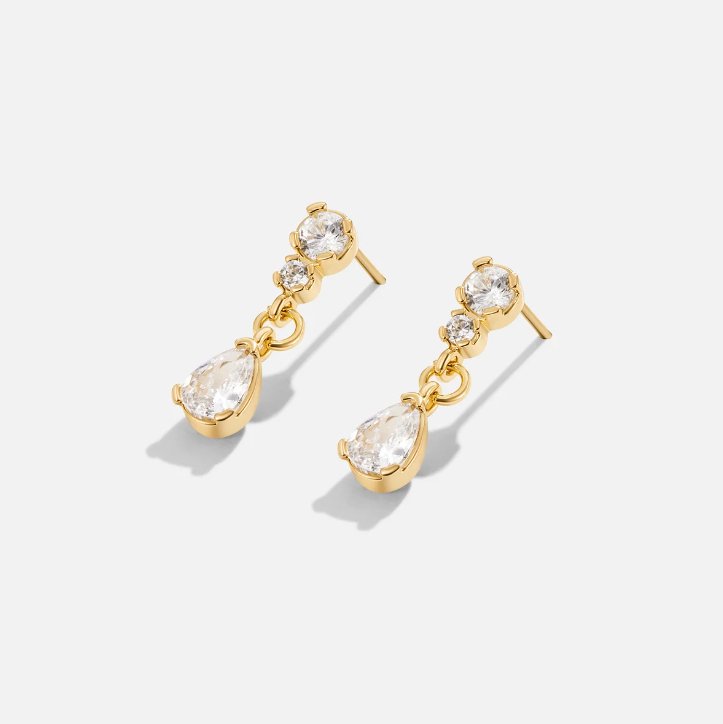 Yarina - Teardrop Crystal Earrings